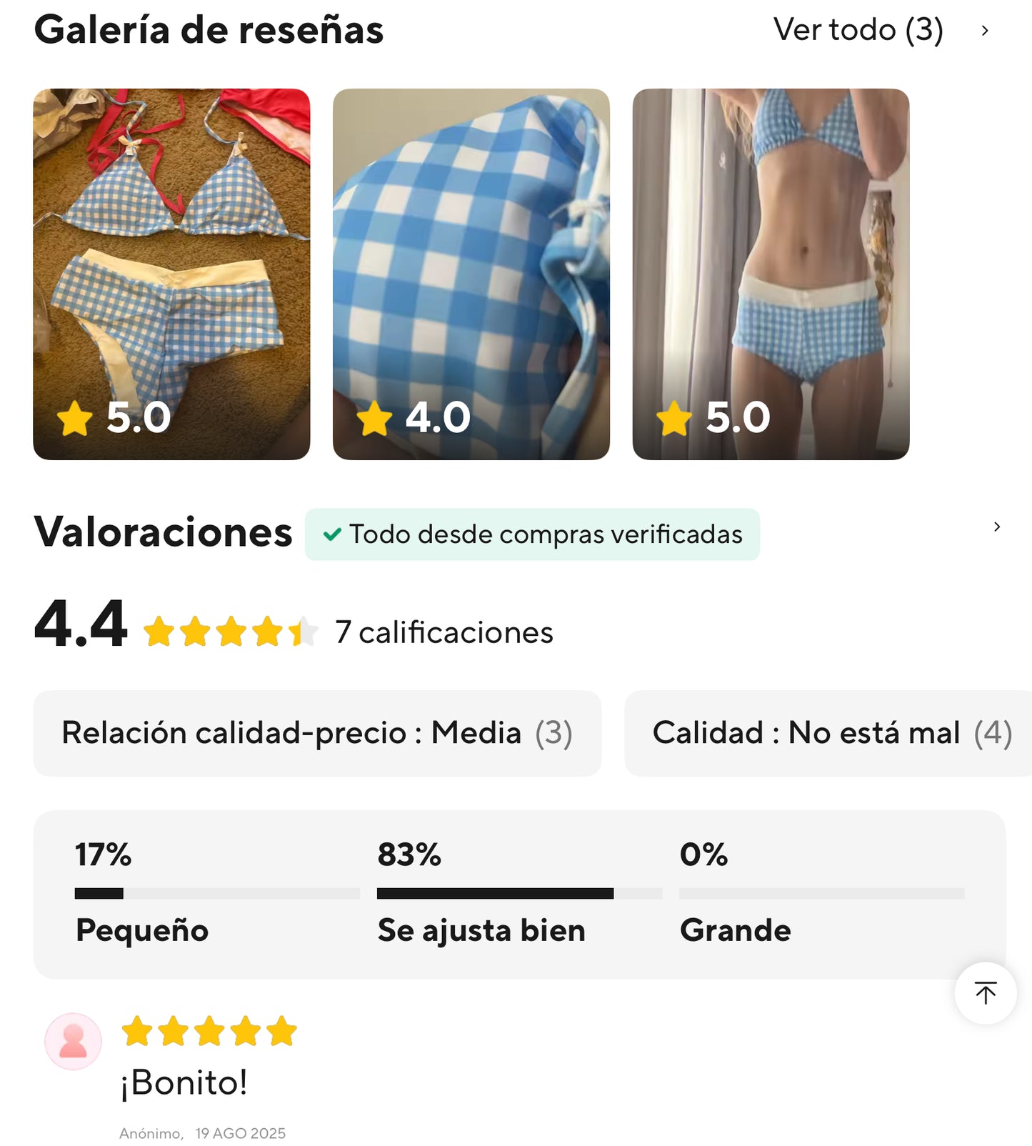 Traje de baño it girl