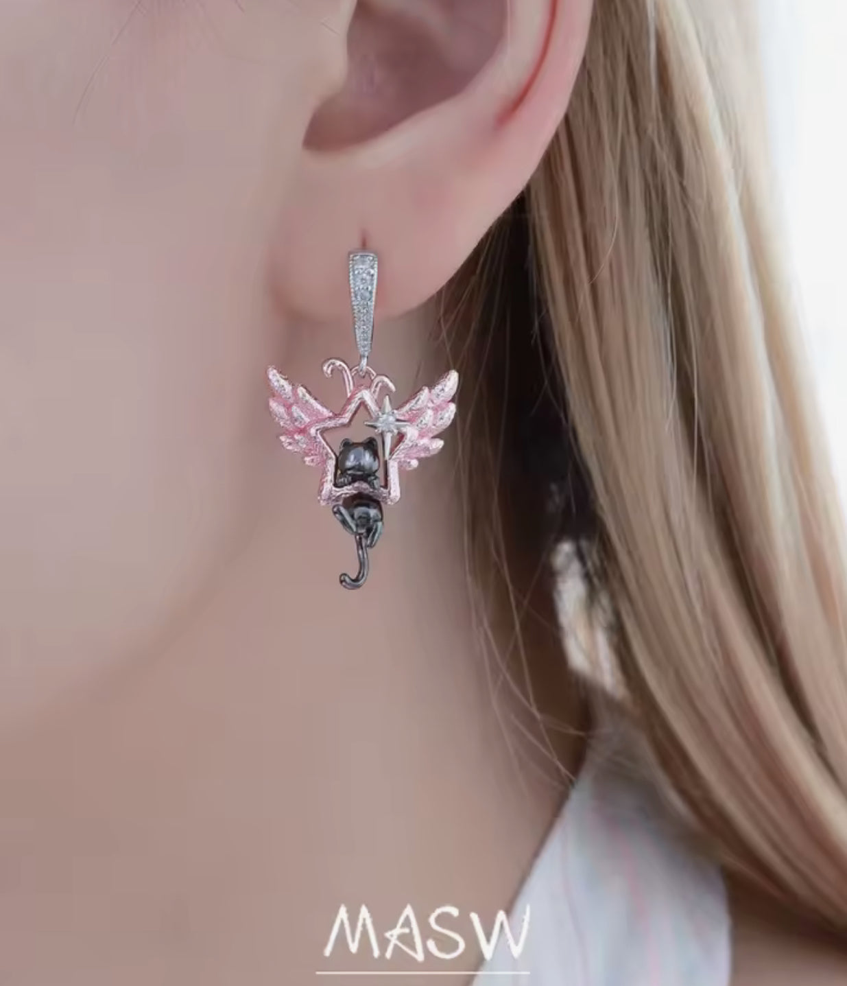 Pendientes ángel devil