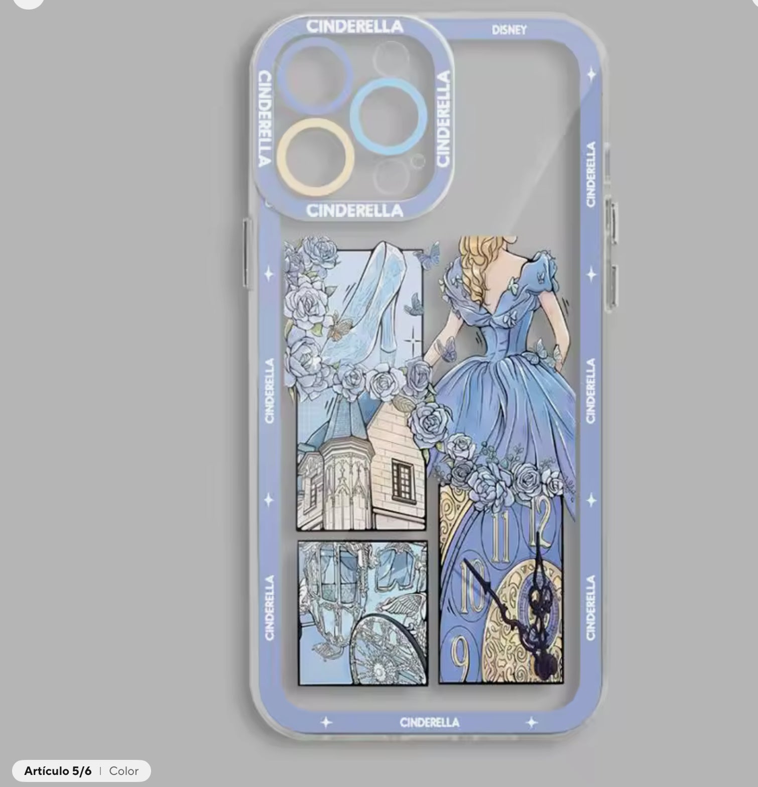 Clear case princesa