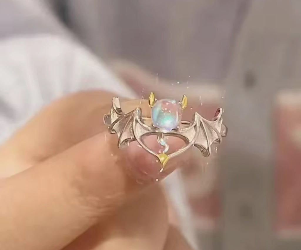 Anillos débil ángel 2pc