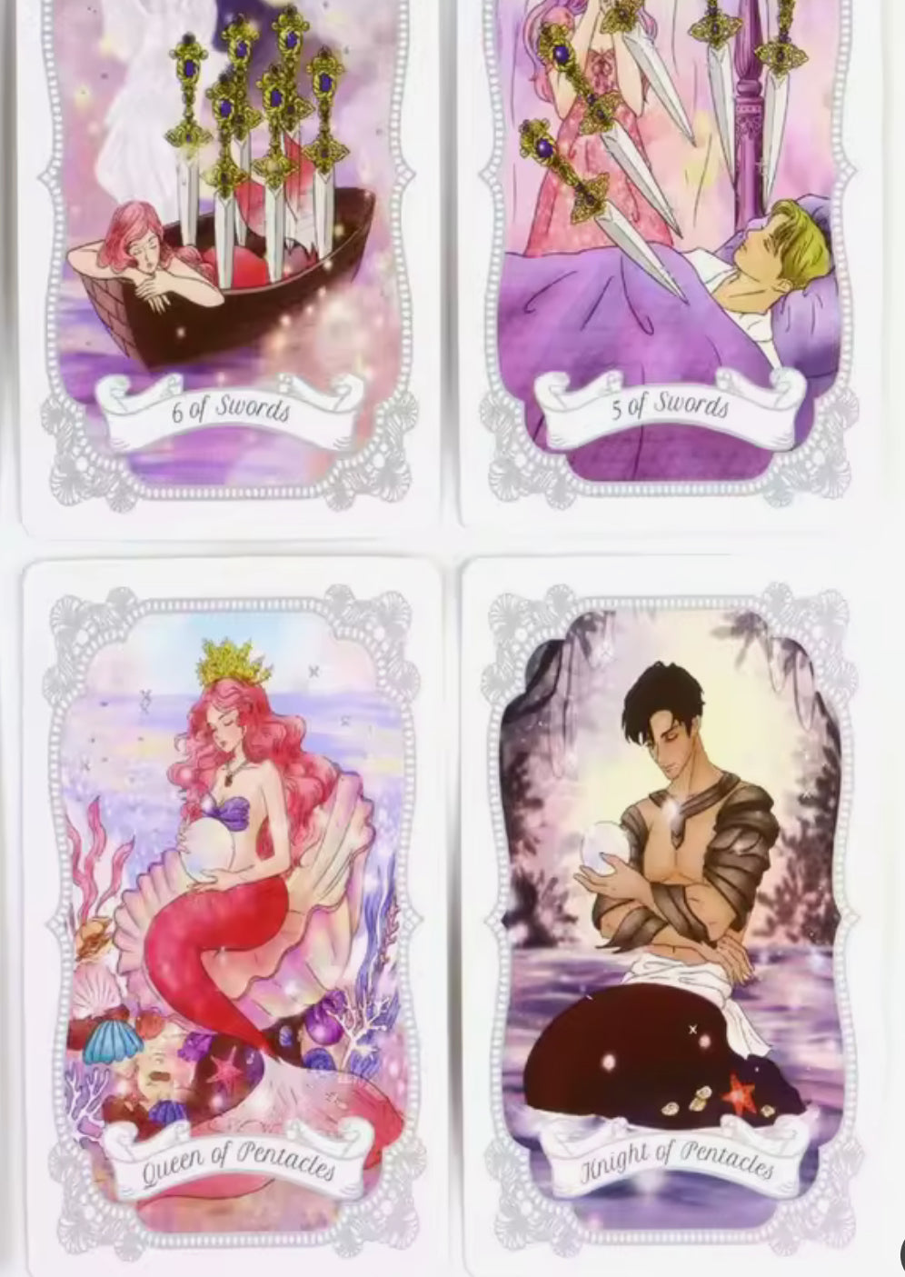 Cartas de tarot marmaid