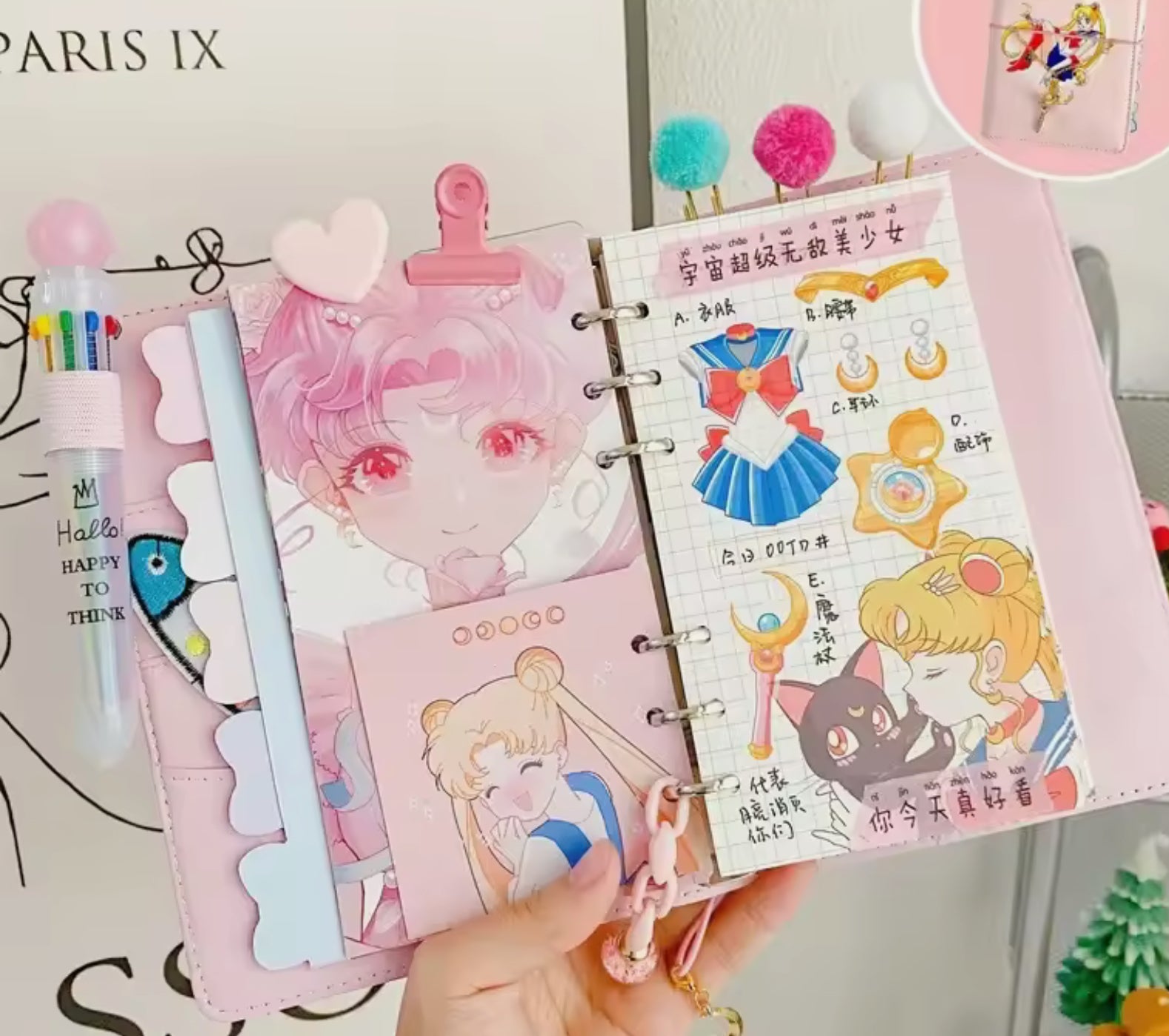 Agenda sailor moon completa