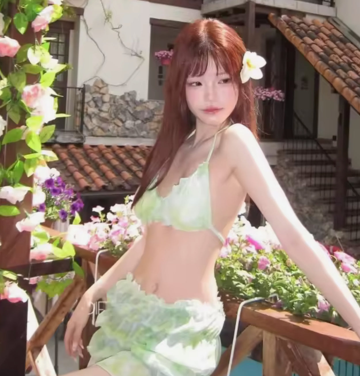 Traje de baño green light