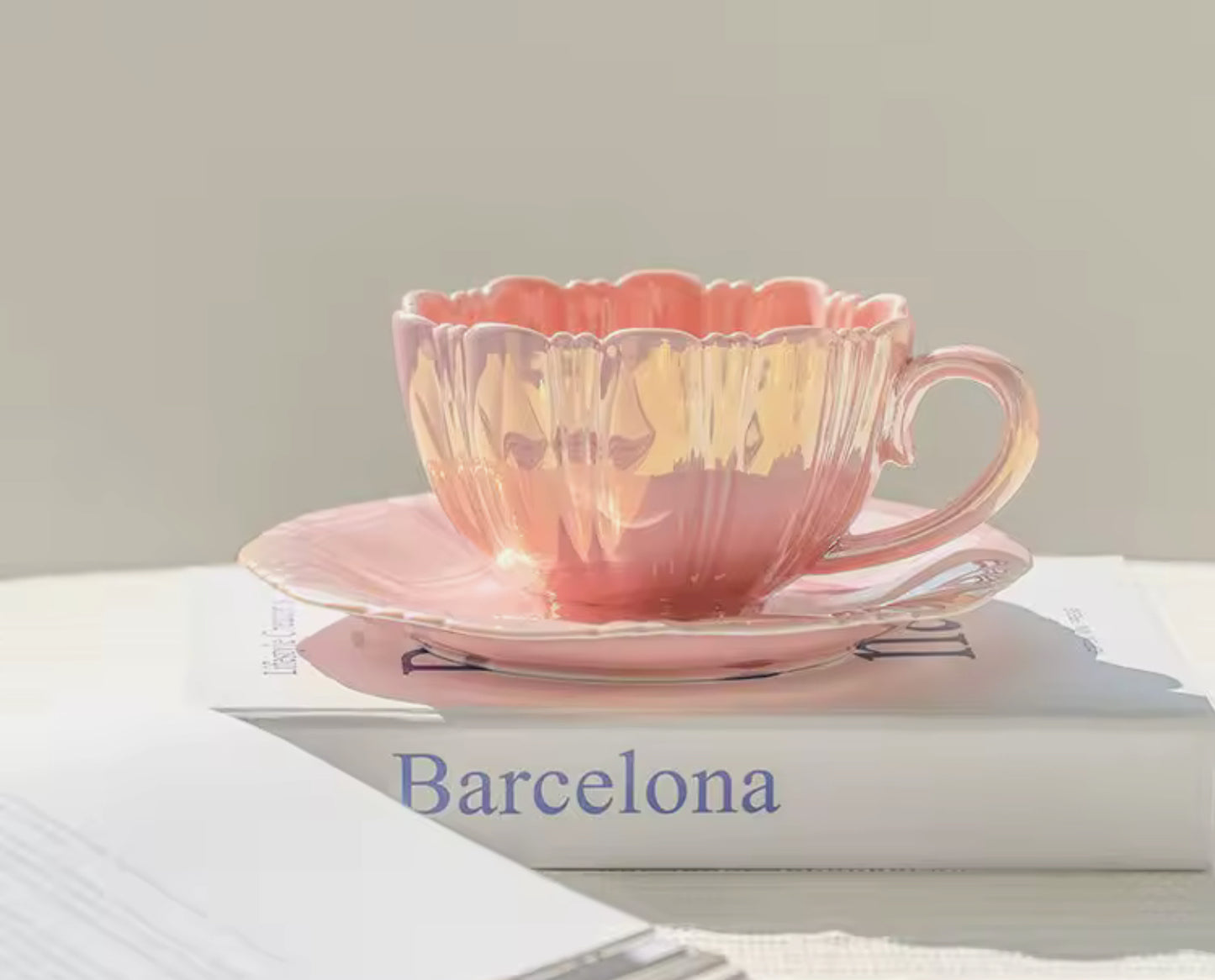 Taza y plato mermaid