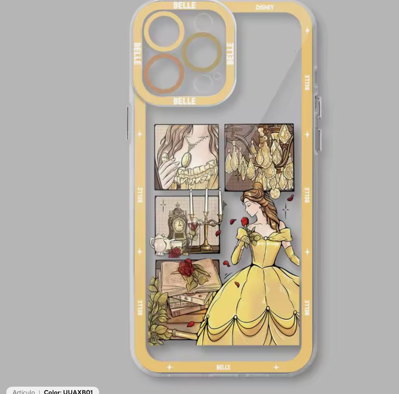 Clear case princesa