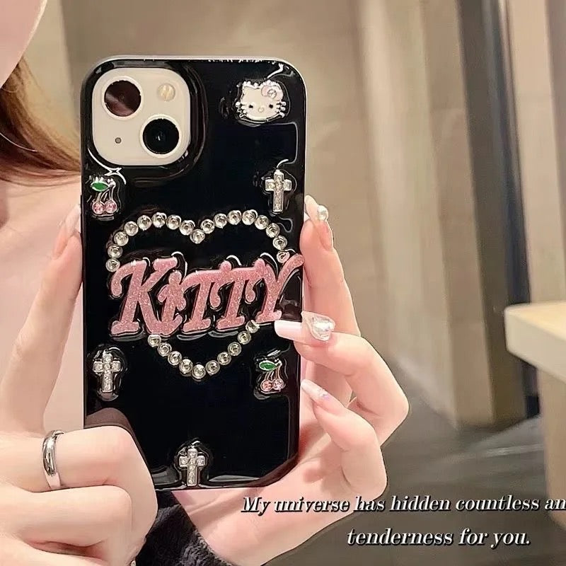 Hello kitty case in the dark iPhone