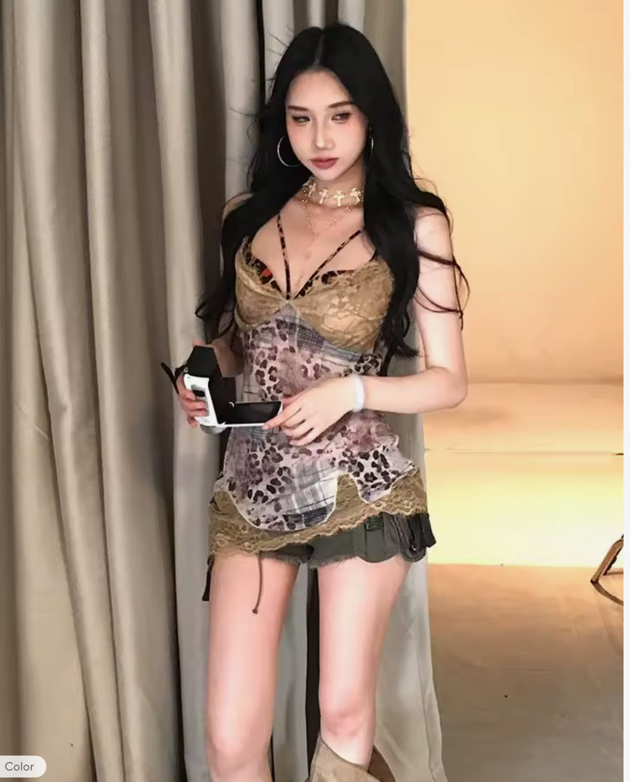 Vestiod blusa leopard girly